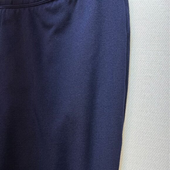 Talbots Womens  Ankle Pants Large Petites Navy Blue Skinny Slim Stretch Casual - Picture 7 of 10